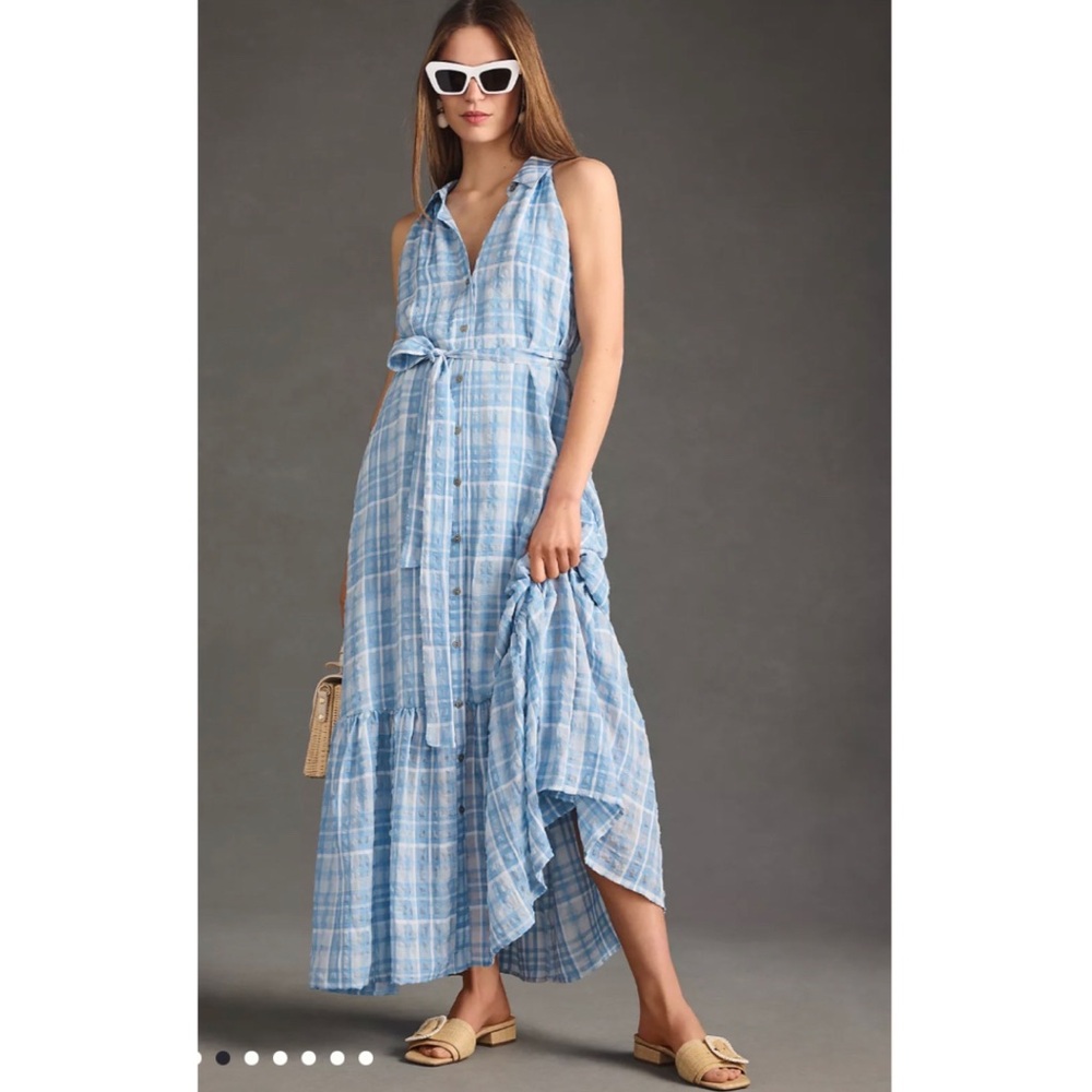 By Anthropologie Sleeveless
Buttondown Shirt Dress